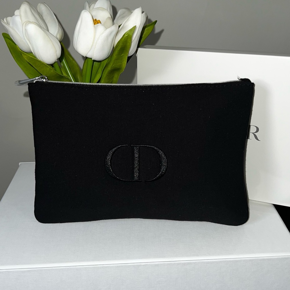 Christian Dior Black Make Up Pouch